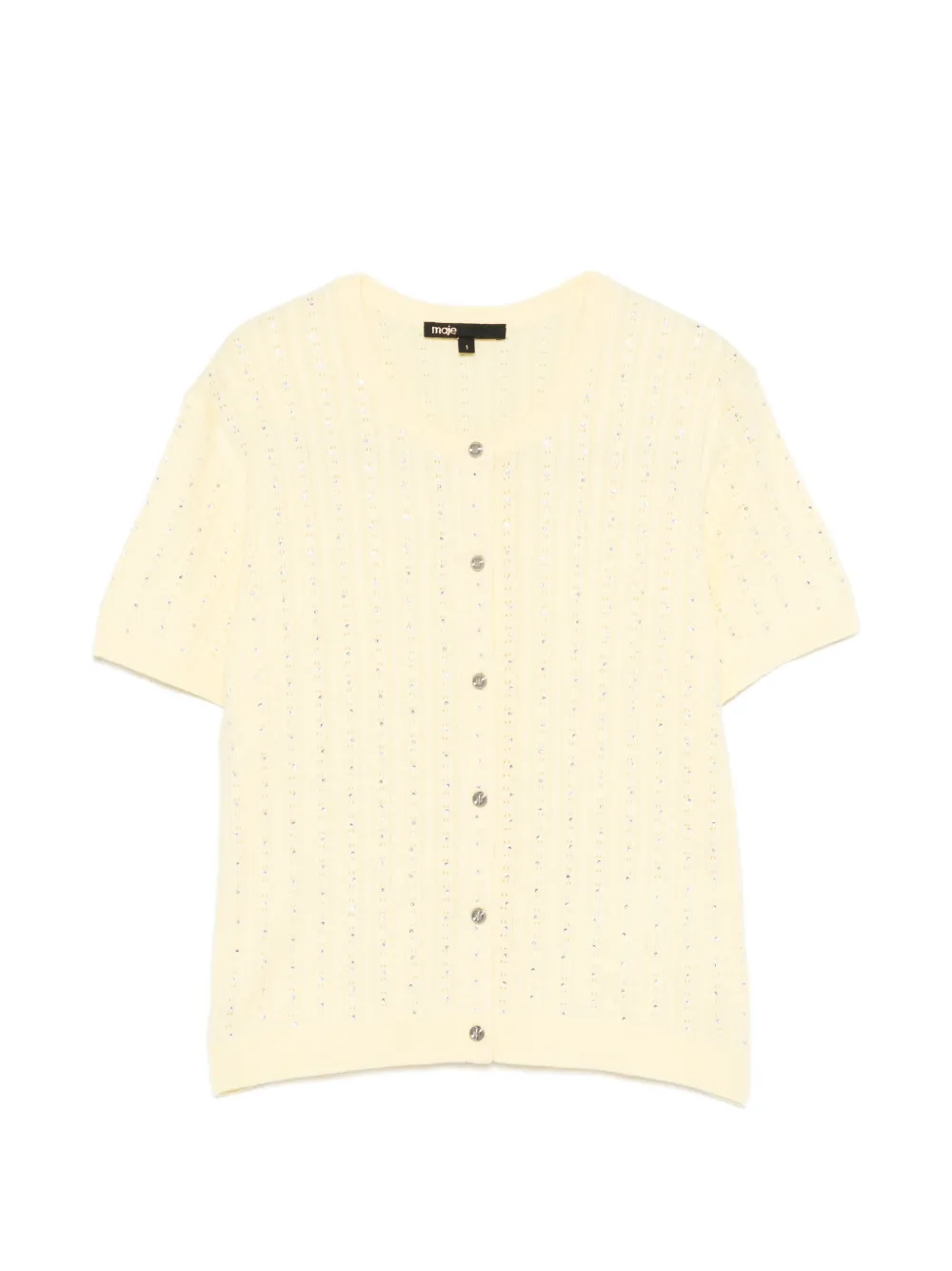 Maje Cardigan a maniche corte - Giallo