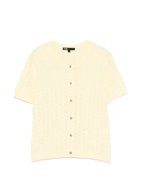 Maje buttoned short-sleeve cardigan