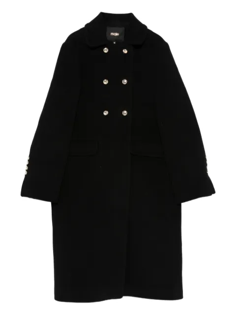 Maje buttoned double-breasted coat
