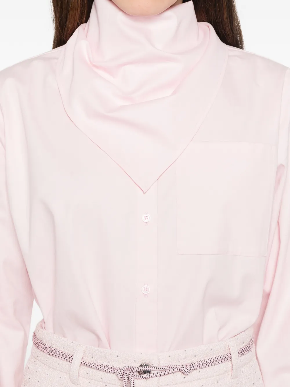 Maje Blouse met borstzak Roze