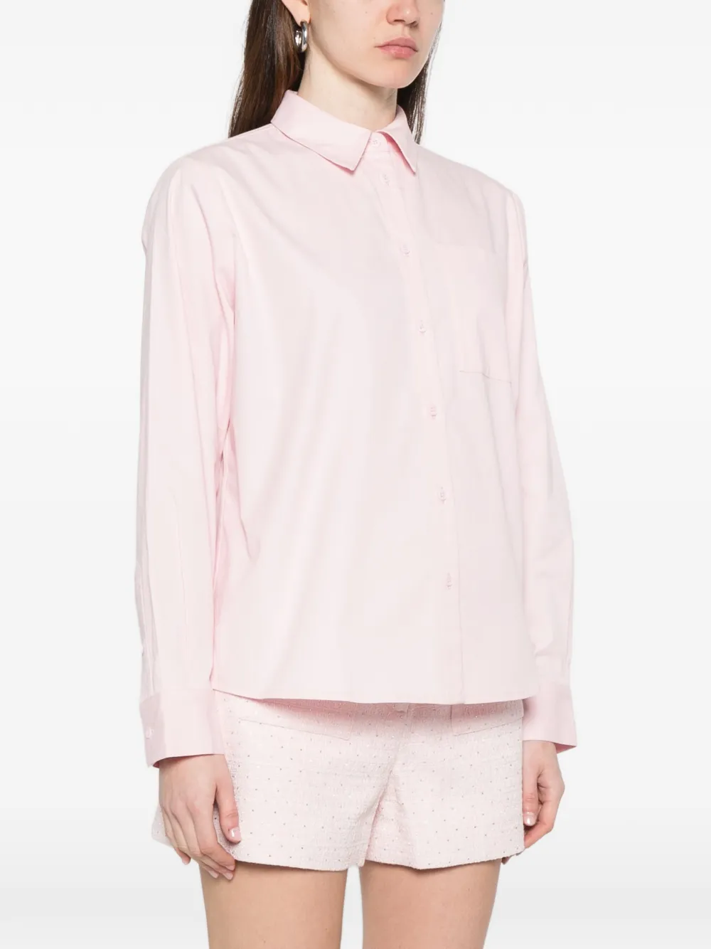  Maje Camicia Con Taschino - Rosa 
