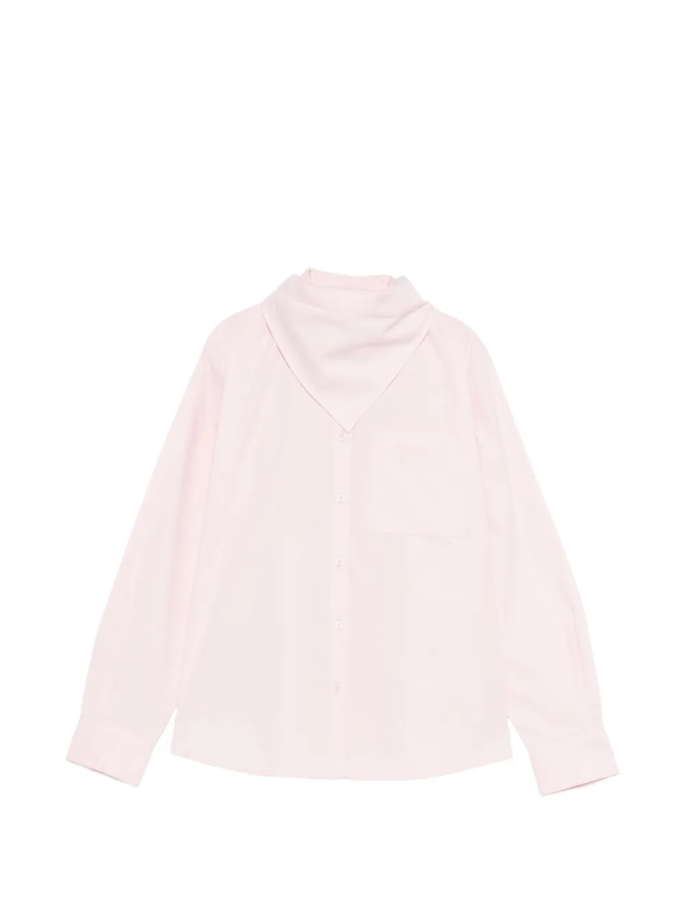 Maje chest-pocket long-sleeve shirt - Rosa