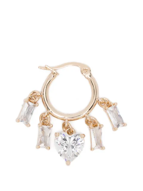 Maje aretes en forma de corazón con circonita