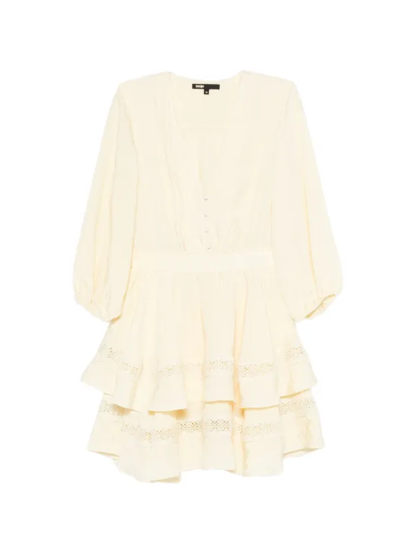 maje short dresses Short ruffled dress Navy for Women