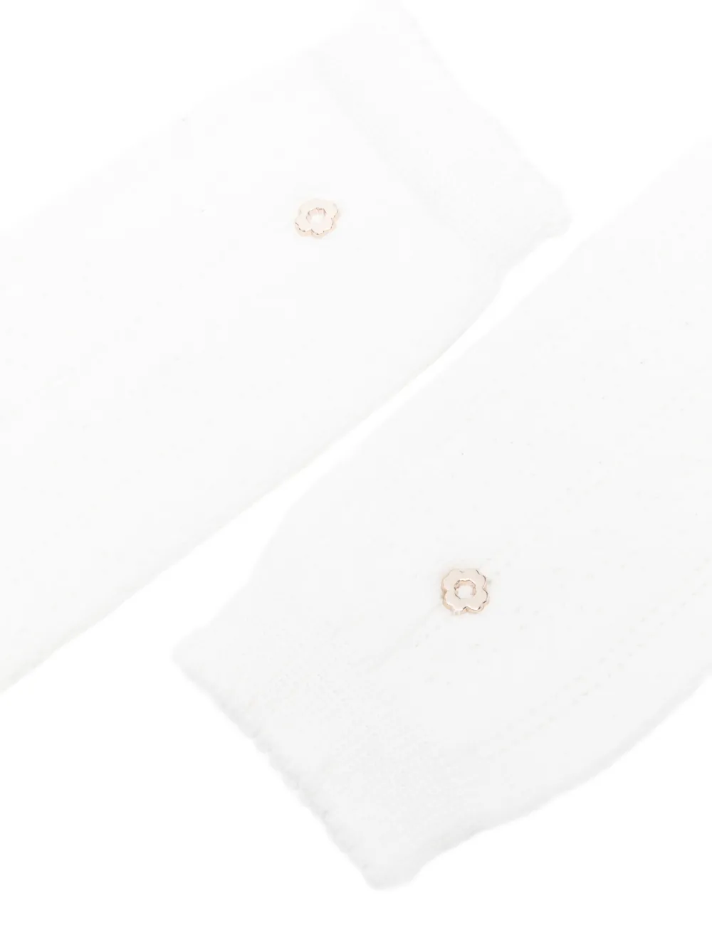  Maje Calcetines Con Aplique Floral - Blanco 