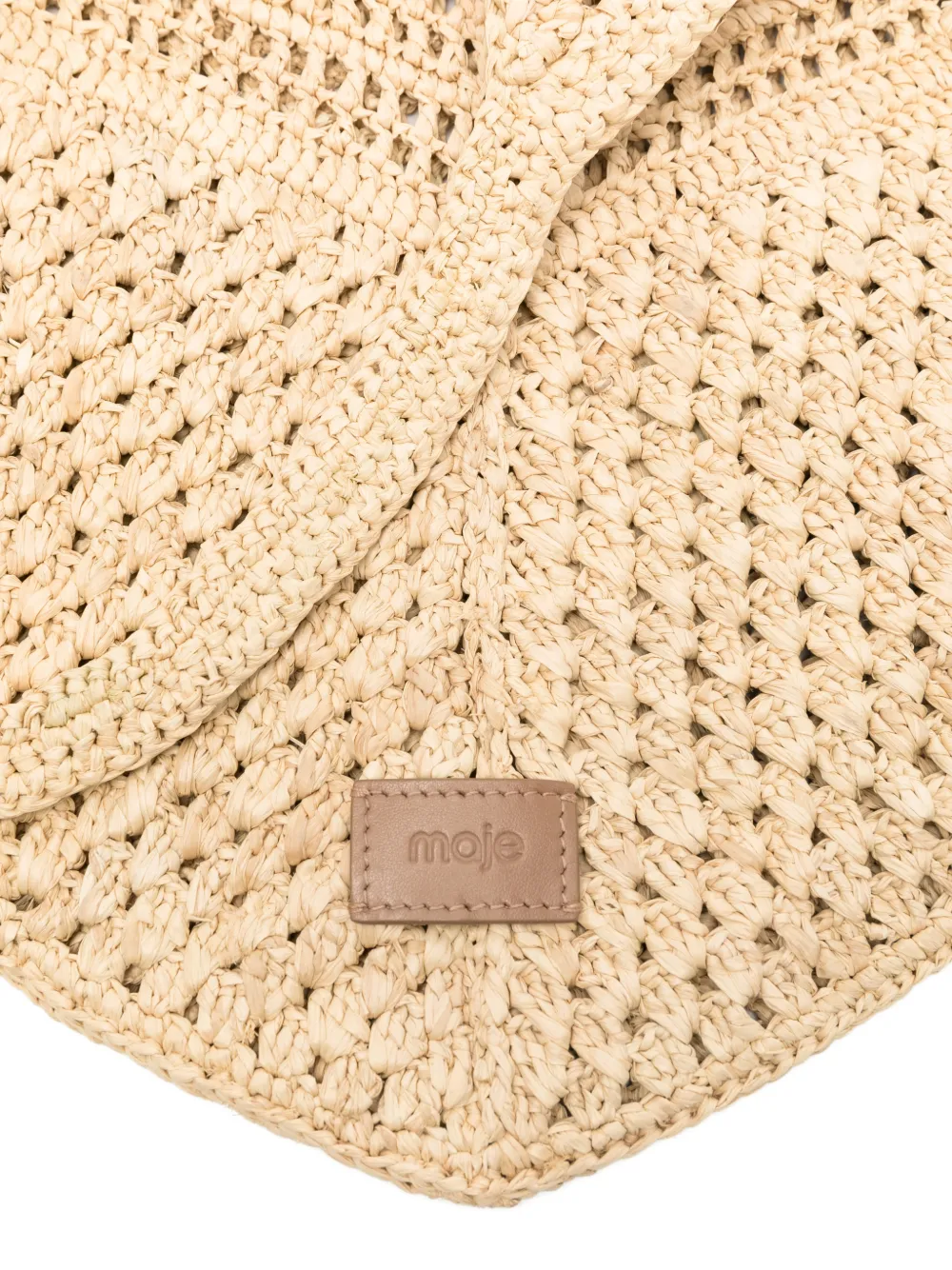 Maje Raffia shopper Beige