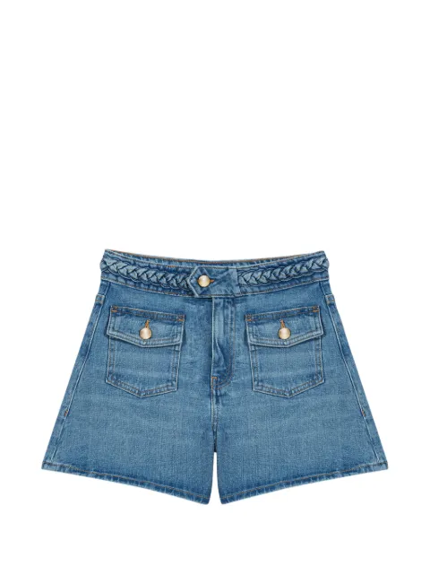 Maje braided trim pocket shorts