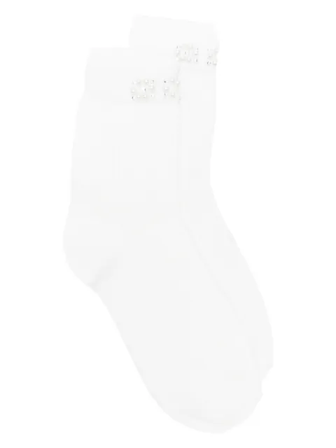 Maje pearl embellished socks