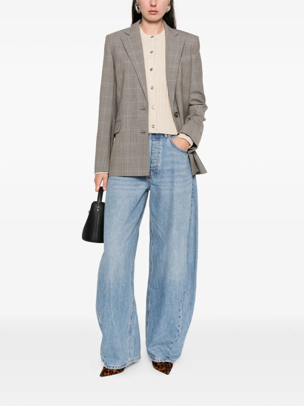 Maje plaid button blazer | Blazers | Image 2