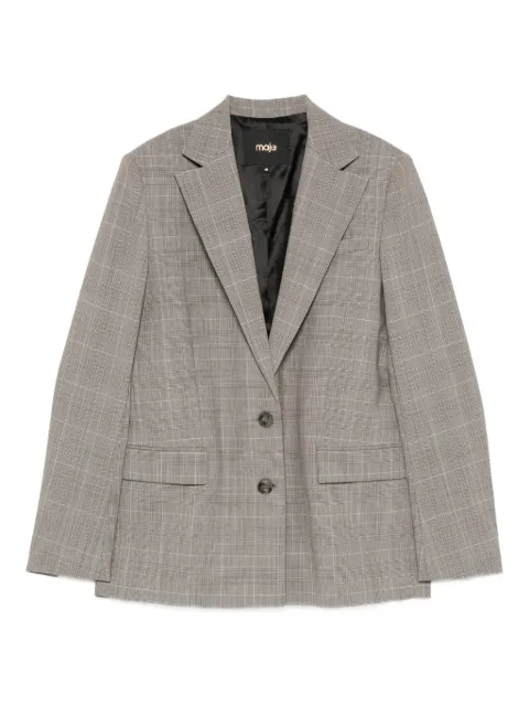 Maje plaid button blazer