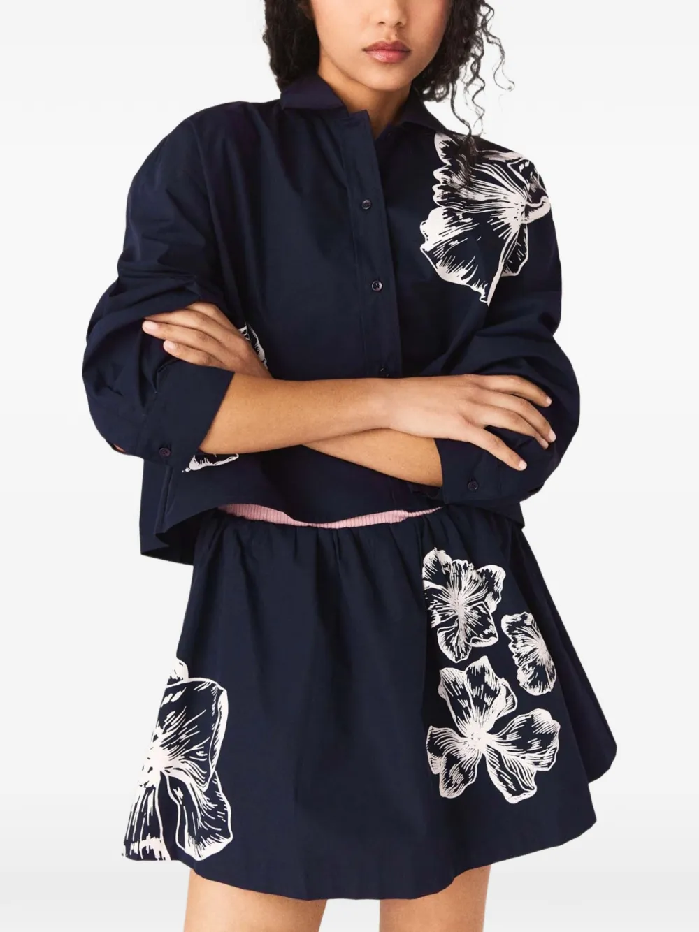 Maje Katoenen shirt Blauw
