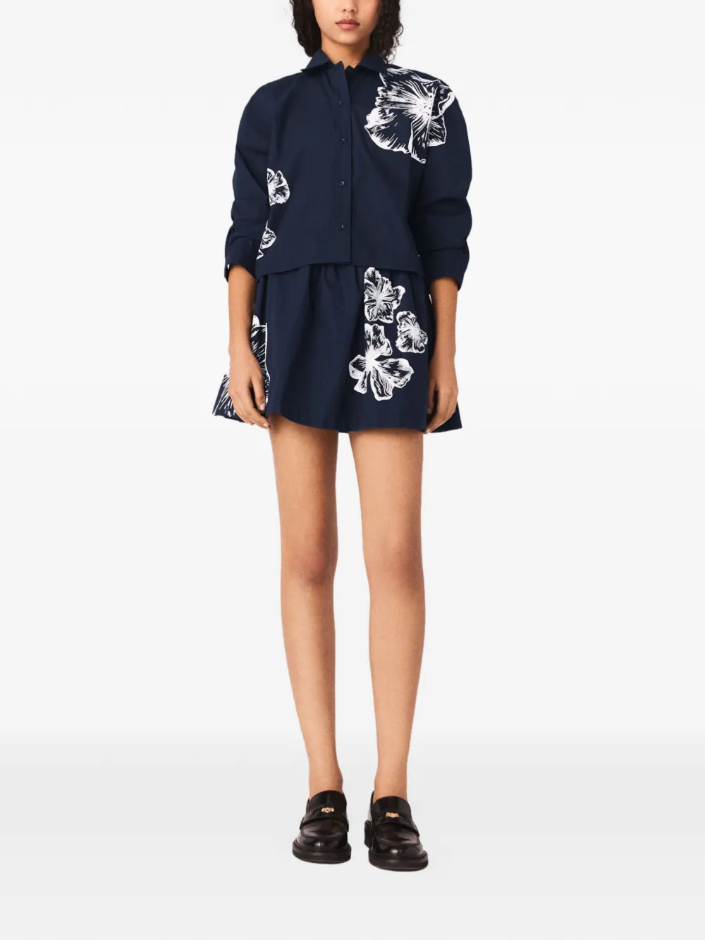 Maje Katoenen shirt Blauw