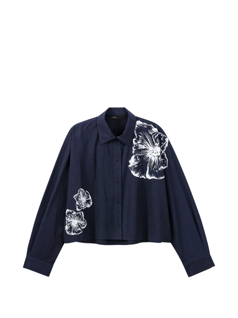 Maje Camicia a fiori - Blu