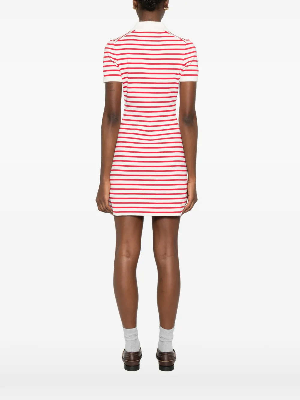 Striped Button Knit Dress