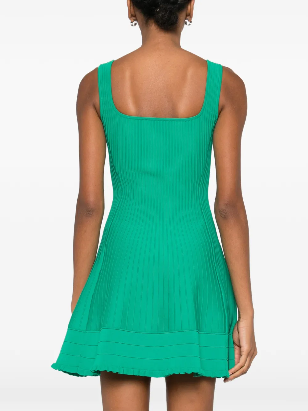 Maje Mini-jurk met vierkante hals Groen