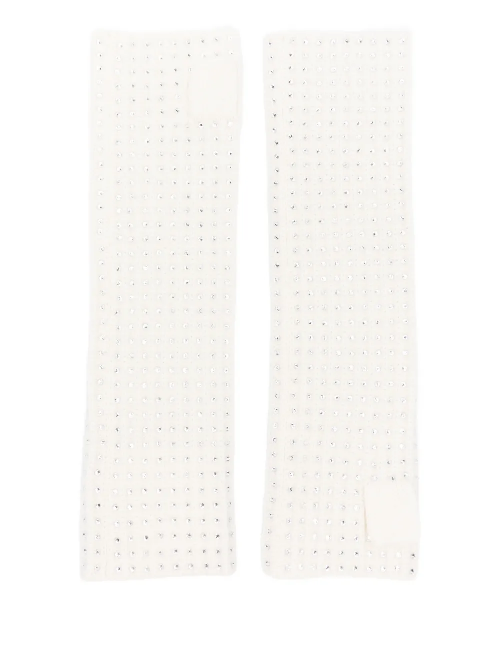 Maje embellished wool gloves - Beige