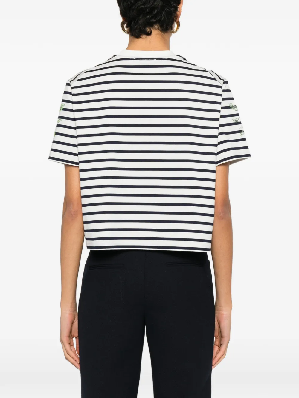 Maje Gestreept T-shirt Wit