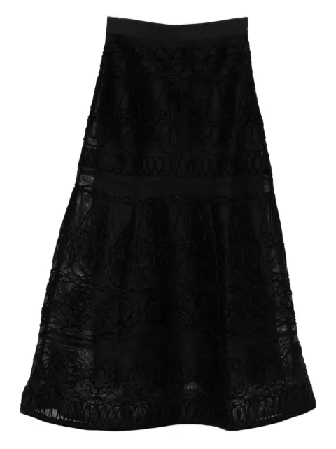 Maje falda midi con estampado floral