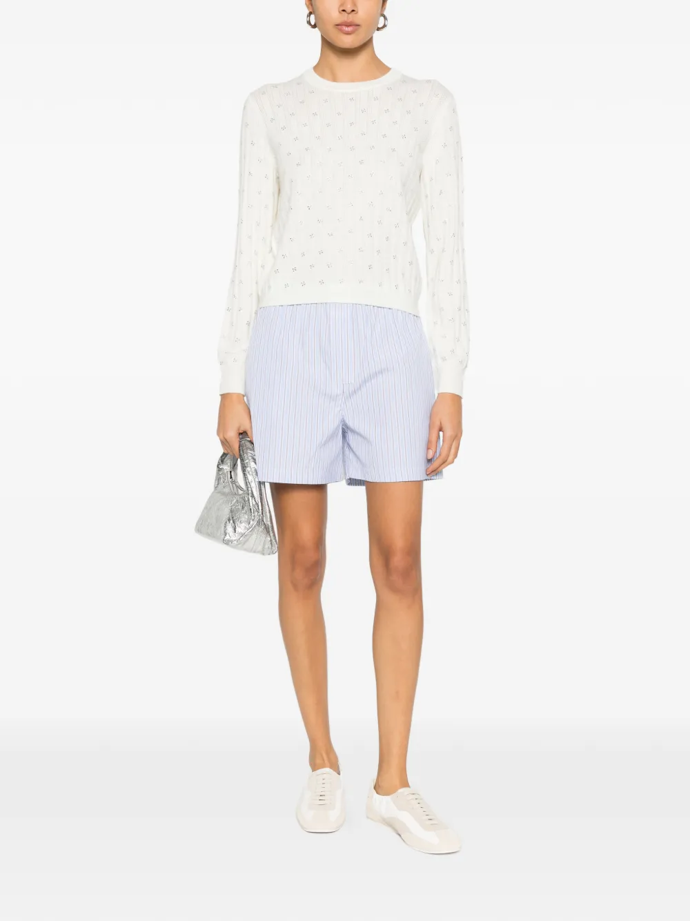  Maje Wool Top - White 