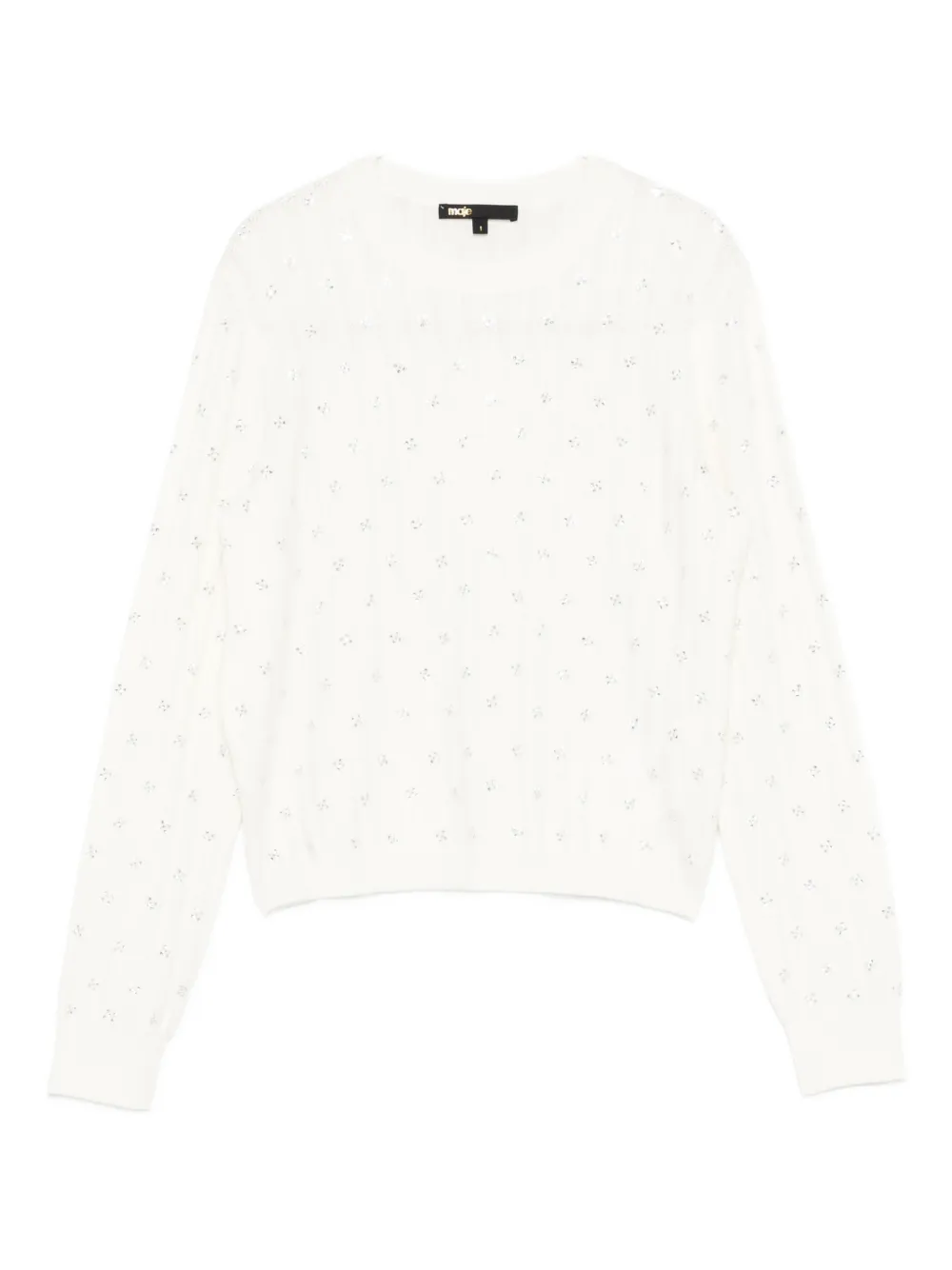 Maje Top in lana - Bianco