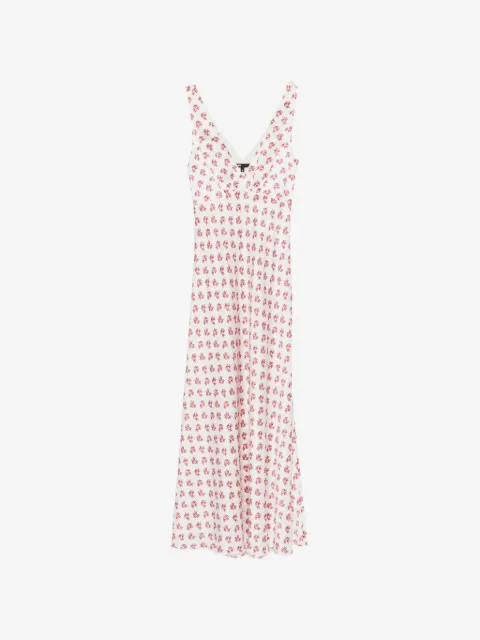 Maje patterned silk dress