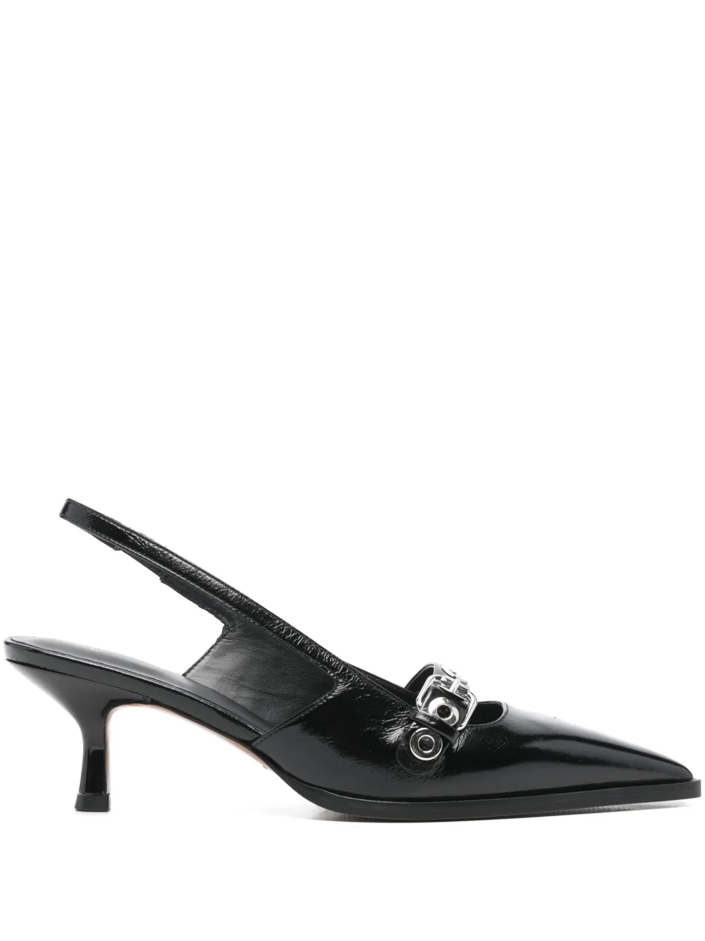 Maje 70mm pumps met ringlets Zwart