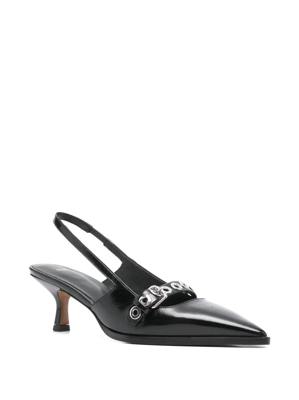 Maje 70mm pumps met ringlets Zwart