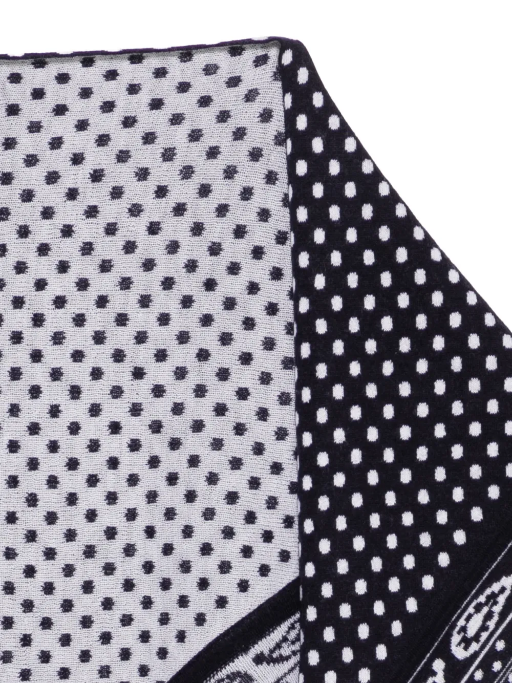 Maje polka-dot bandana scarf - Blauw