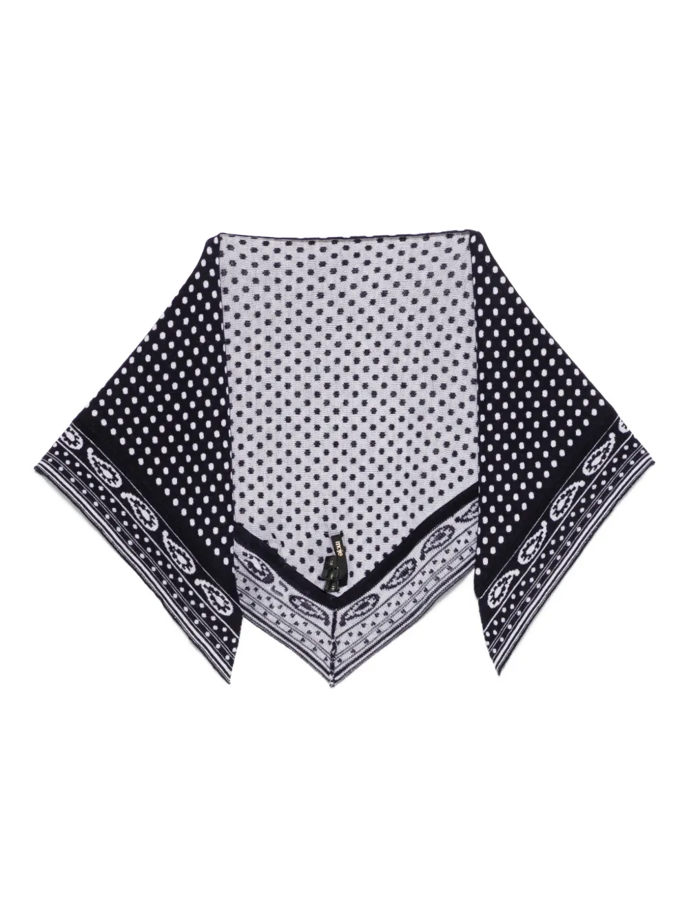 Maje polka-dot bandana scarf - Blu