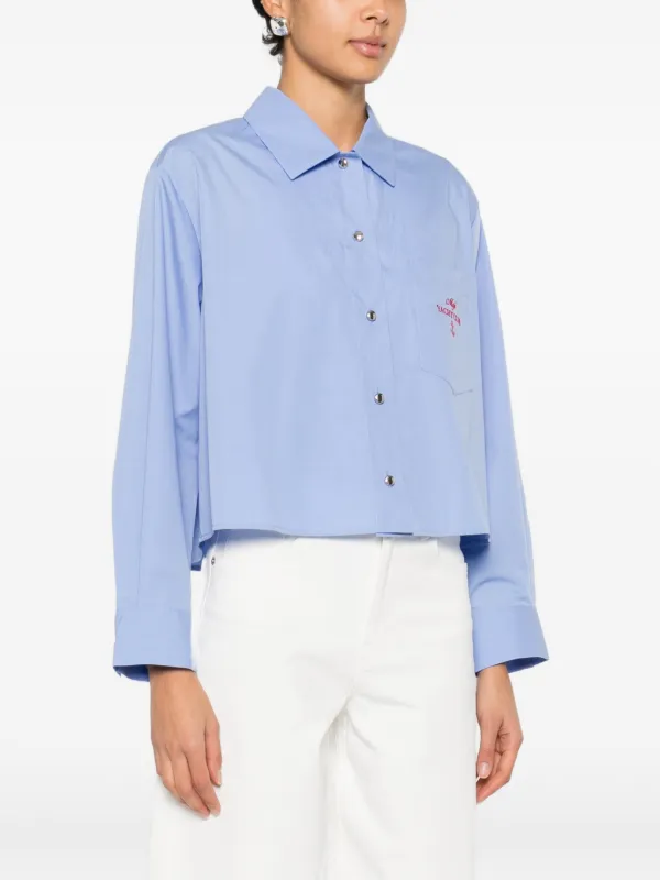 トップス Maje Maje クロップド シャツ | ブルー | FARFETCH JP