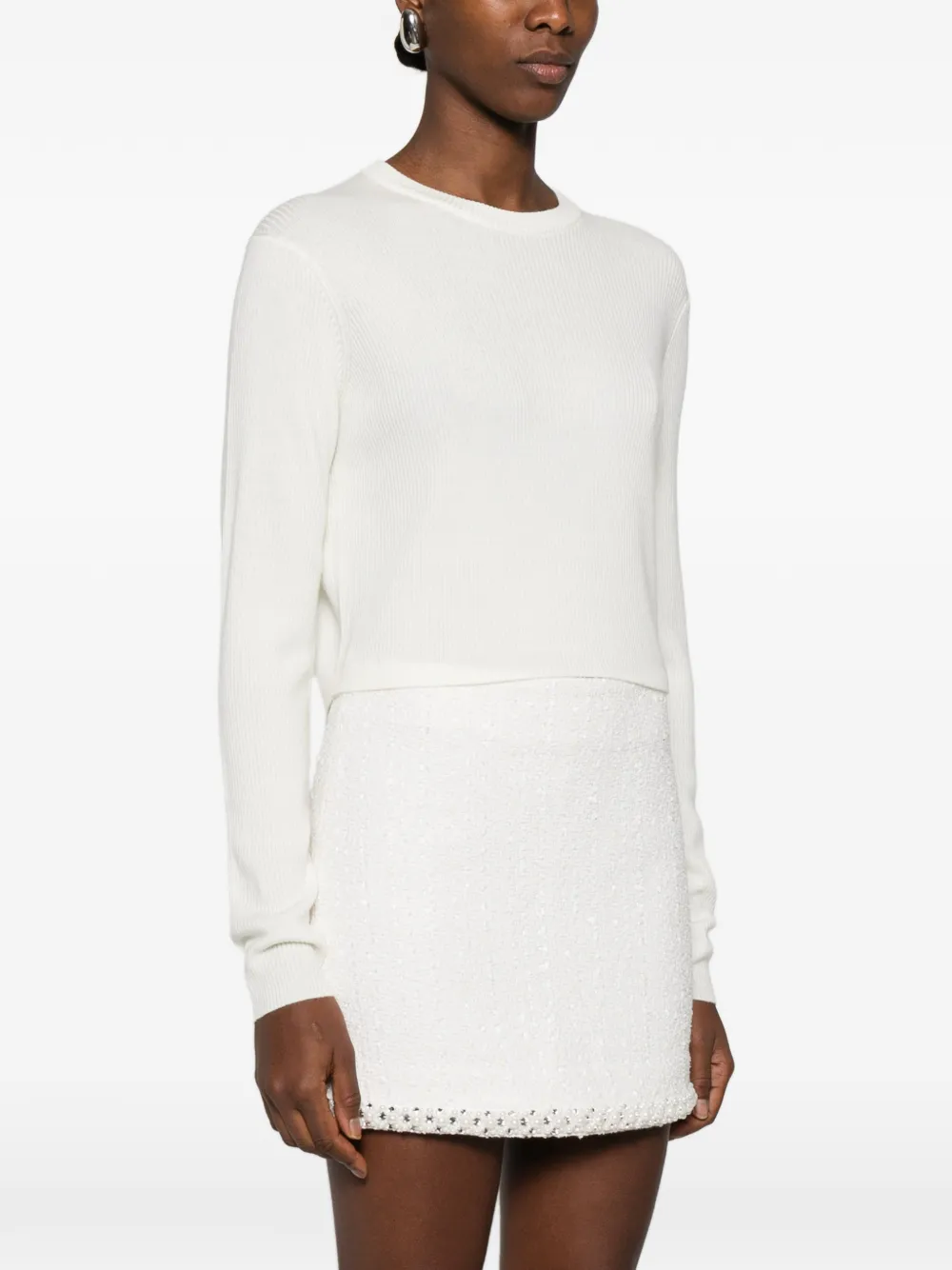  Maje Bow-detail Sweater - Neutrals 