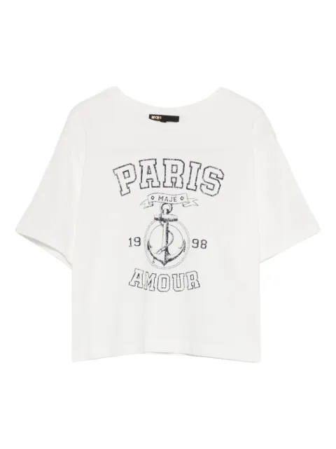Maje sailor-print T-shirt