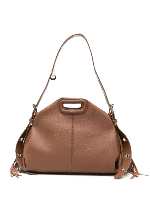 Maje fringed leather tote bag