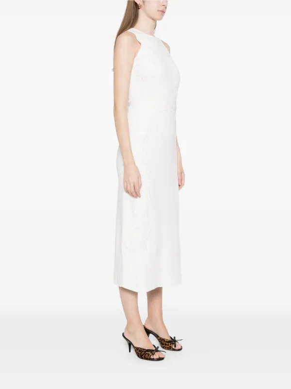 Maje Sleeveless Midi Dress | White | FARFETCH Maje Sleeveless Midi Dress | White | FARFETCH