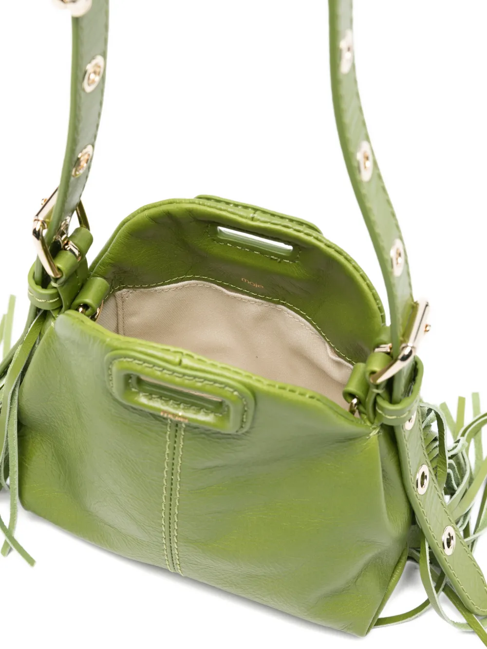 Maje Miss M shopper met franje Groen
