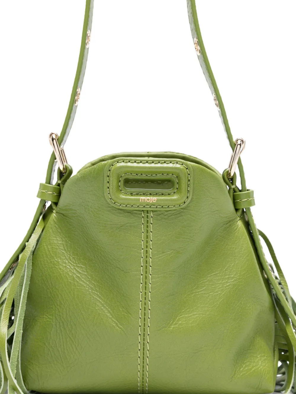 Maje Miss M shopper met franje Groen