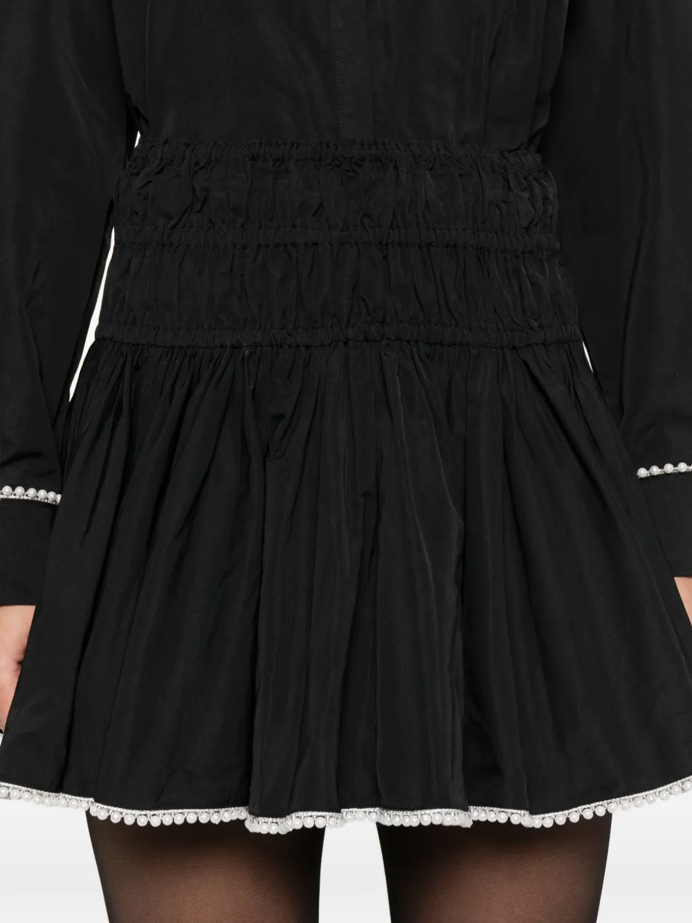 Maje Mini-rok met parel Zwart