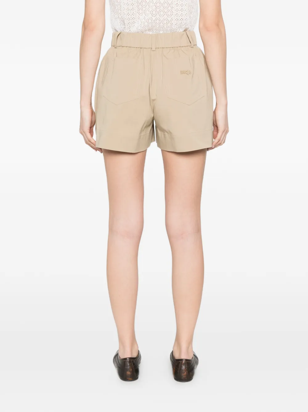 Maje Shorts met ceintuur Beige