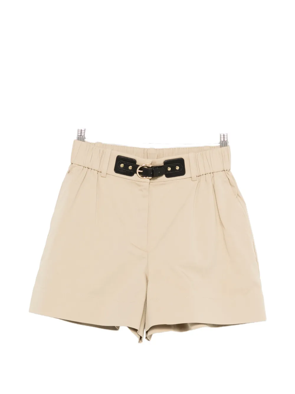 Maje belted mini shorts - Toni neutri
