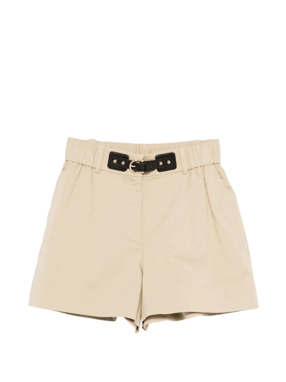 Maje belted mini shorts - Toni neutri