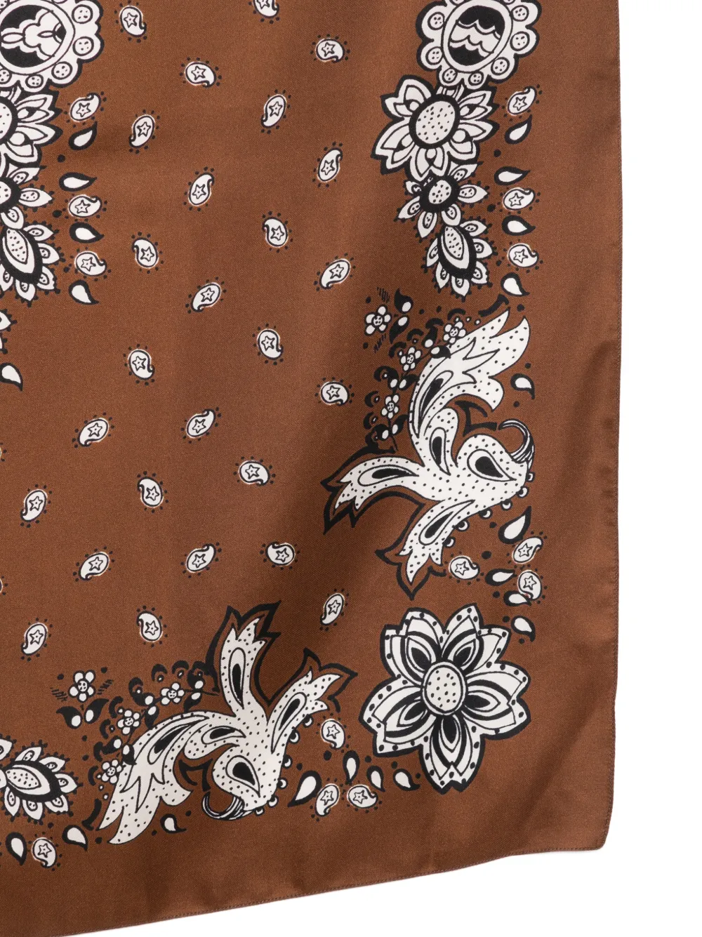  Maje Fular Estampado - Marrón 