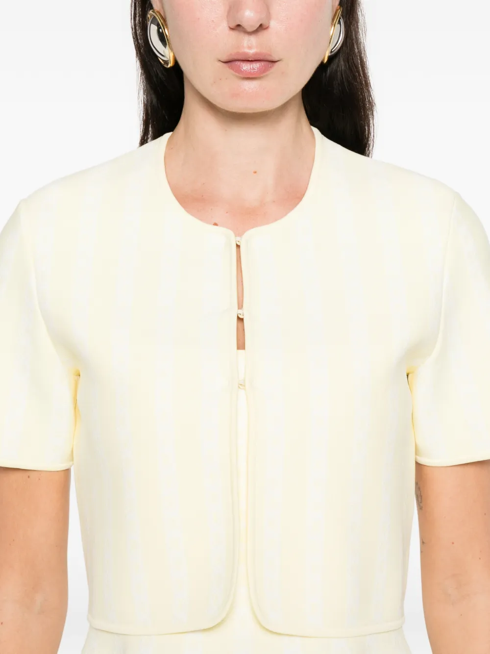 Maje Cropped vest Geel