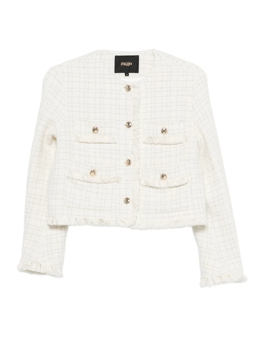 Maje Giacca con frange - Toni neutri