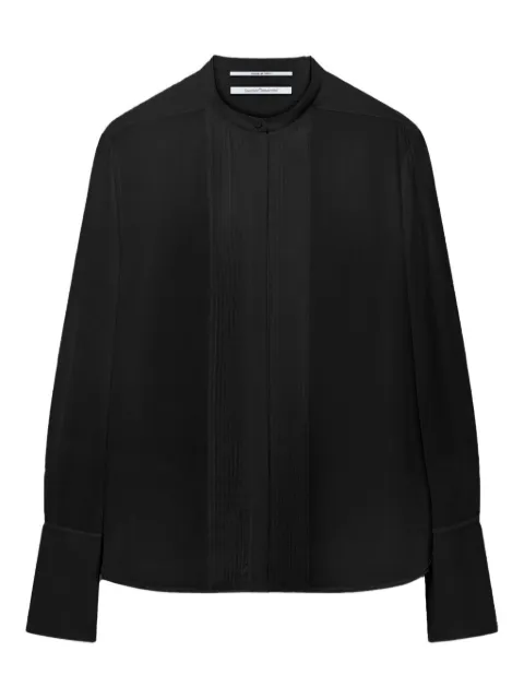 Another Tomorrow pleated tuxedo shirt