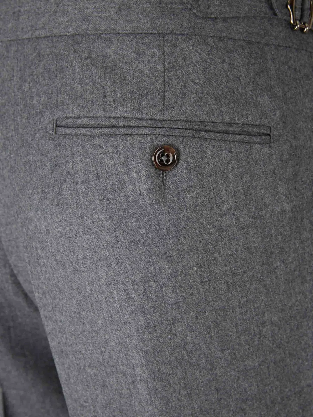 Scabal® Pleated Trousers In Gray