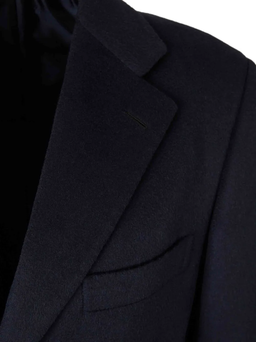 Brioni Single-breasted Coat In Black