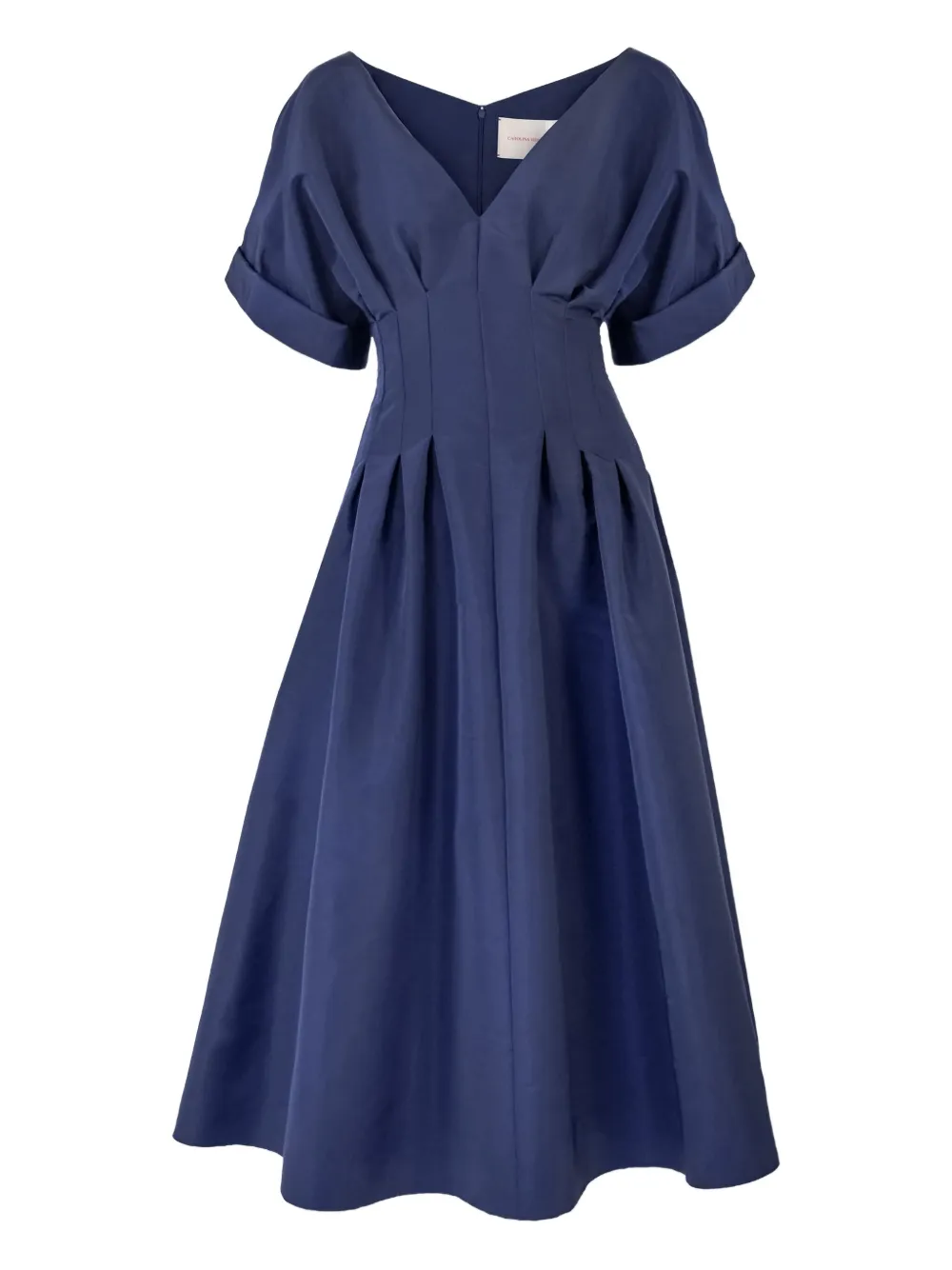 Carolina Herrera Fitted-waist Midi Dress In Blue
