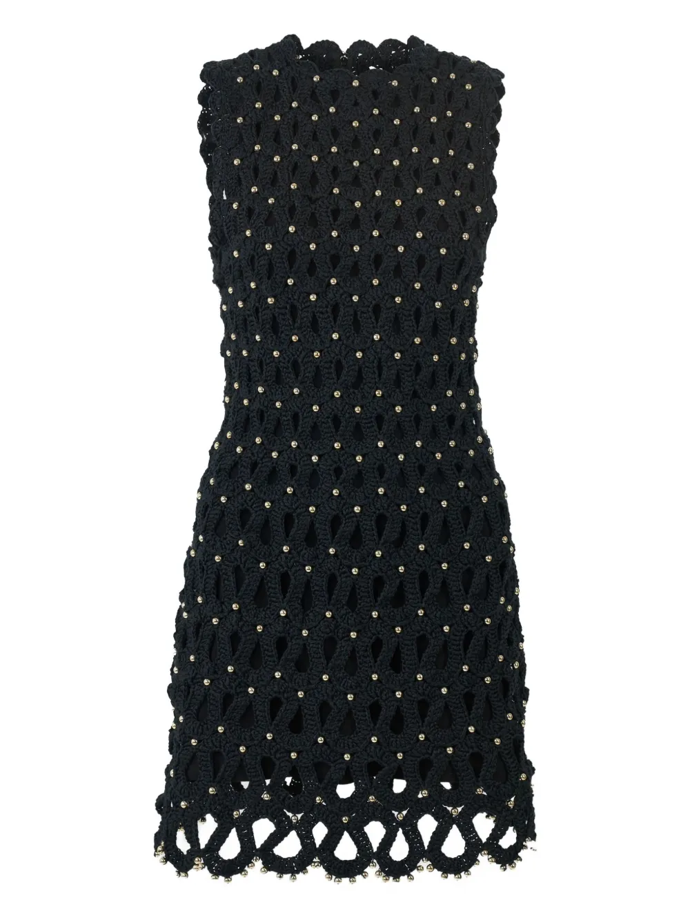 Carolina Herrera crocheted sleeveless mini dress - Black