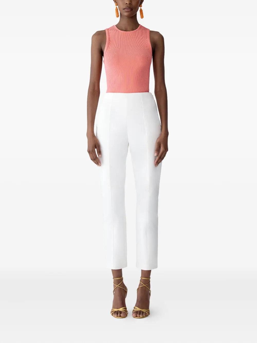 Carolina Herrera Emilie slim-fit broek - Wit