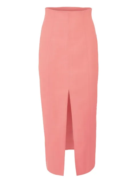 Carolina Herrera Gonna midi denim a vita alta